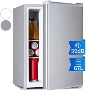 Klarstein Mini Frigo Retro, frigo portatile da camera 67L, con freezer 4L.