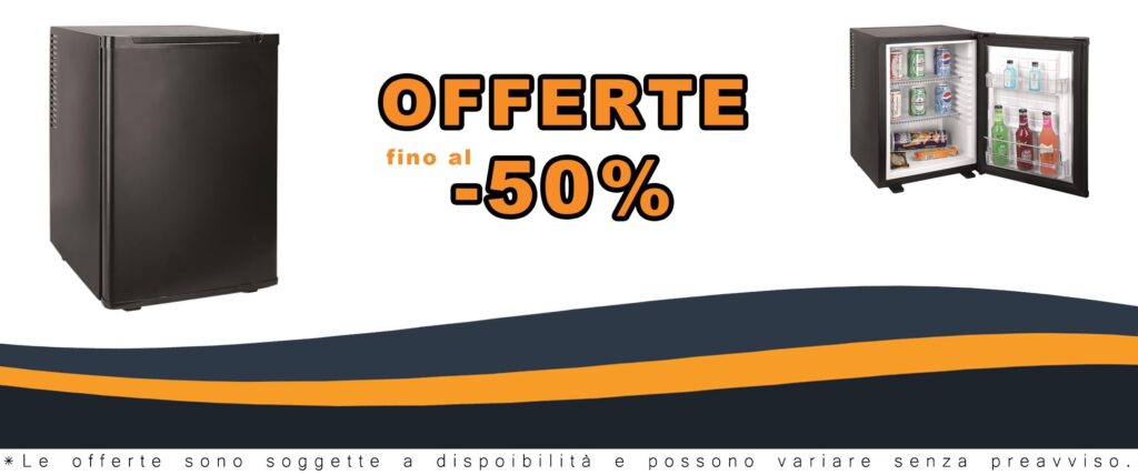 Frigo Minibar Professionale di Alta Qualità per Hotel e strutture ricettive da 40 Lt in colore Nero