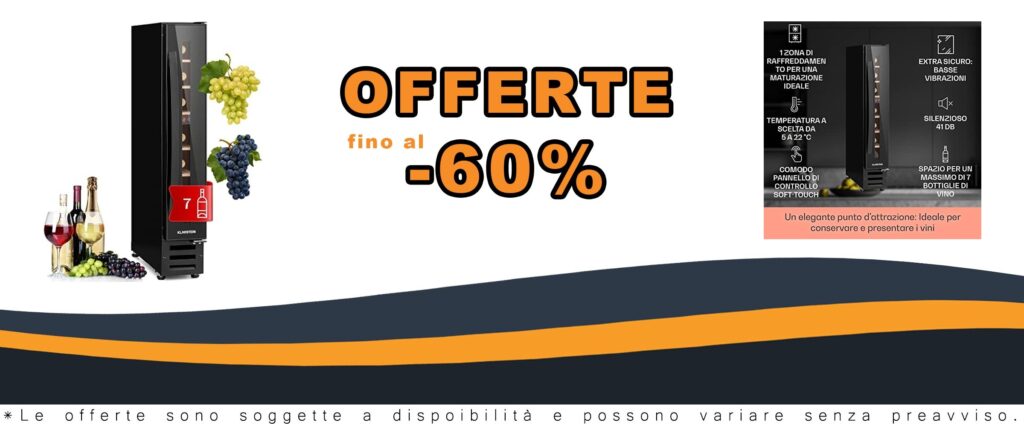 Raffreddatore per vino e birra da 20L con controllo touch e 7 contenitori