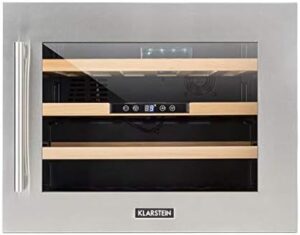 Cantinetta vino KLARSTEIN Vinsider, 57L, 24 bottiglie, porta vetro, schermo LED.