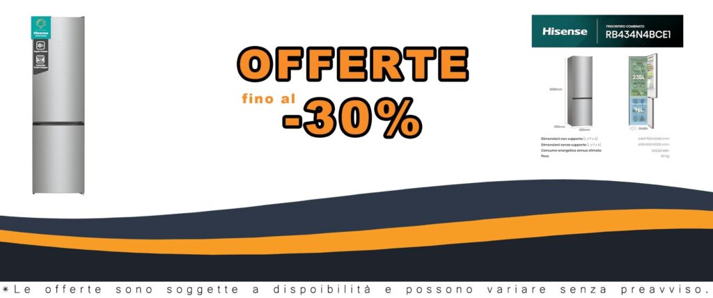 Frigorifero Combinato Hisense RB434N4BCE1 Total No Frost Doppia Porta Inox Look 200 cm 331 L
