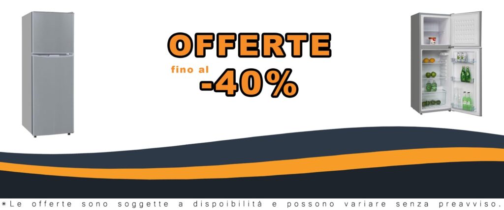 Frigorifero Doppia Porta Onice 138 Inox 140 Litri con Installazione Libera e Controllo Meccanico