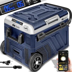 Frigorifero compressore elettrico 50 litri tillvex®, controllo WiFi, ideale auto, camper, barca.
