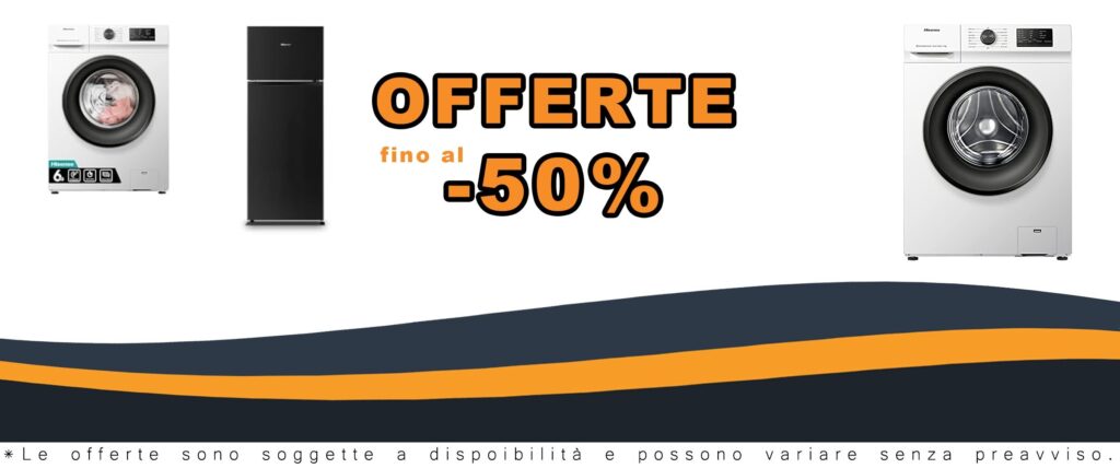 Lavatrice Hisense WFVC6010E 6 Kg con Frigorifero MTM55205BE doppia porta nero 2022
