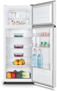 Frigorifero Gorenje RF4142PW4, doppia porta, 165 litri, congelatore superiore, LED.