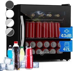 Frigorifero birra KLARSTEIN Beersafe Crystal White 33 litri, sportello vetro.
