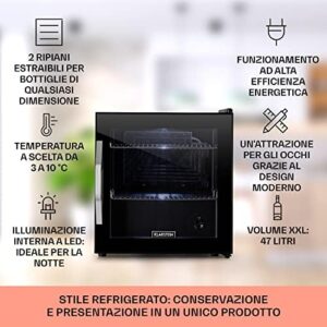 Frigorifero birra KLARSTEIN Beersafe Crystal White 33 litri, sportello vetro.