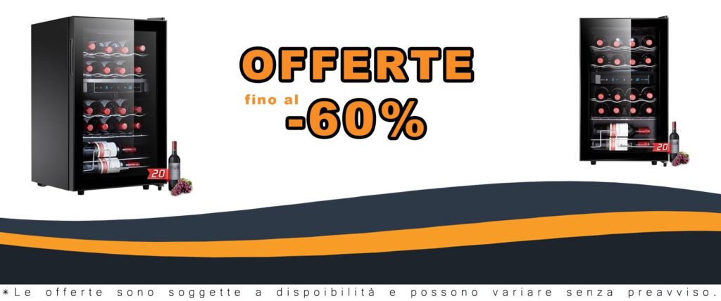 Frigorifero per vino 2 zone Amazon con pannello e porta in vetro nero per 20 litri