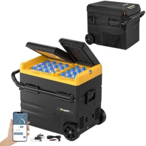 BougeRV CRD 55L frigo compressore portatile auto, doppia porta, controllo APP WIFI.