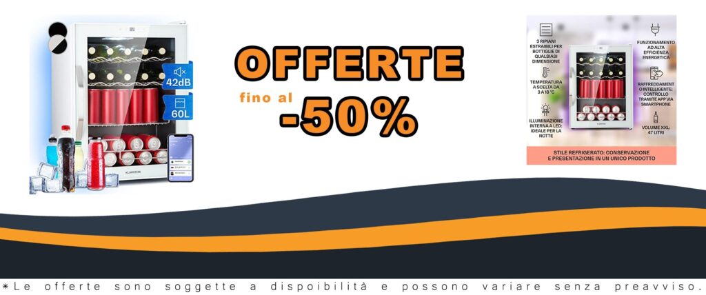 Klarstein Smart Mini Frigo per Birra e Ufficio, Frigorifero Portatile Silenzioso da 60L con IoT e App