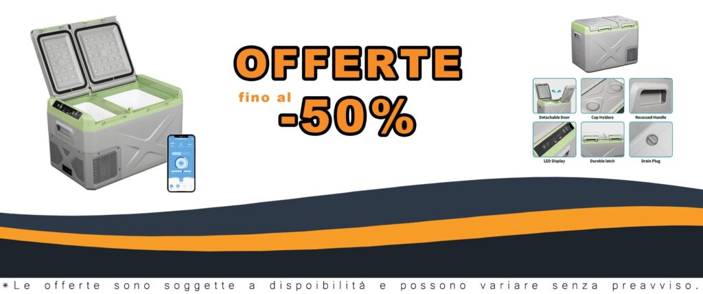 Frigorifero Portatile Elettrico 32 Litri per Auto e Viaggio Alpicool XD45 12V 24V DC/AC Stoccaggio Esterno