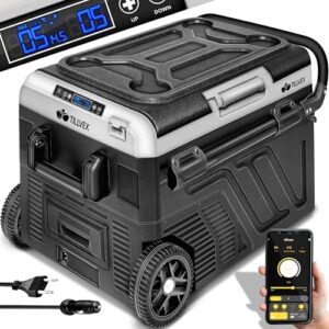 Frigorifero compressore Elettrico tillvex® 40 litri con controllo WiFi, porta USB, 12/24V 230V.