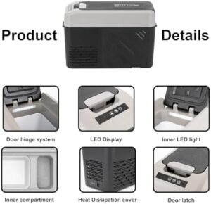 Alpicool KCF15, contenitore frigo portatile 14,6L, auto, campeggio, 12/24V