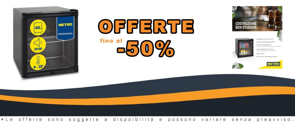 Frigo Bar per Ufficio e Bar Professionale con Ripiano Regolabile e Porta in Vetro 46L Nero