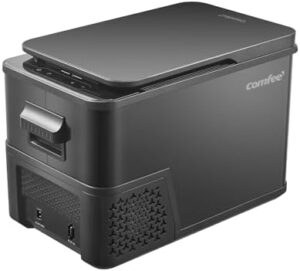 Frigorifero da campeggio Comfee RCP27DK3(E) 27l, elettrico 12V/230V, 3 livelli regolabili.