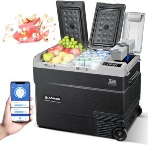 Frigo portatile AAOBOSI 51L, doppia zona -20℃ a 20℃, 12/24V e 100-240V.