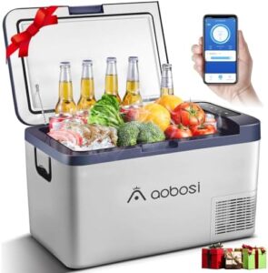 Frigo portatile AAOBOSI 25 litri, 12V/24V DC 230V AC per auto, camper e picnic .