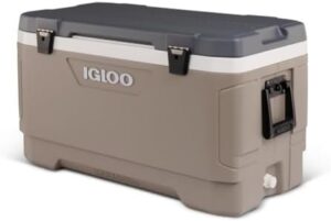 Igloo Frigorifero MAX Cold Latitude 100, 95 litri, sand, portaoggetti e alimenti