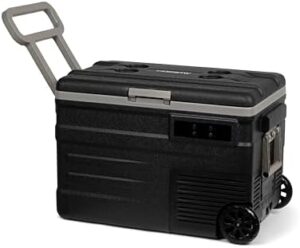 Steamy-E Single Zone 45 Roller frigorifero elettrico nero 45 litri con ruote 12/24V DC e 100-240V AC