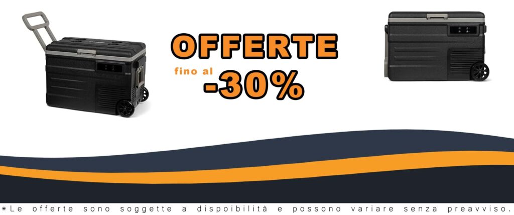 Frigorifero Elettrico a Compressore per Campeggio 45 Litri -20 a +20 C 12 24V DC 100 240V AC