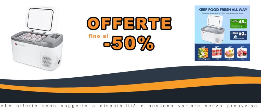 Frigorifero Portatile 27Q/25L per Veicoli AC/DC, Congelatore per Auto 12V con Raffreddamento Rapido