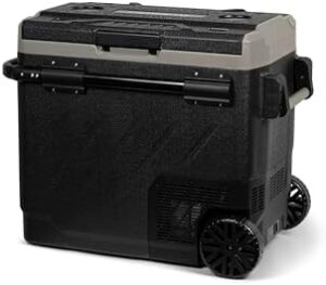 Frigorifero portatile a compressione Steamy-E Dual Zone, 58 Litri, nero.
