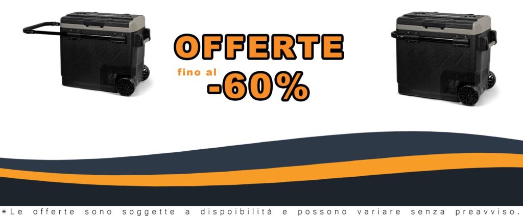 Frigorifero Elettrico a Compressore con Ruote da Campeggio 12/24V DC e 100-240V AC
