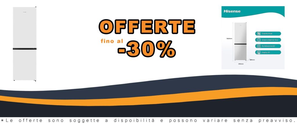 Hisense RB390N4AWE Frigorifero Combinato Bianco Total No Frost 302L Multiflow Installazione Libera
