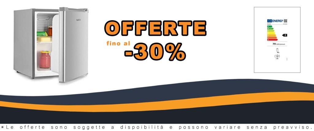 Frigorifero Mini 40 Litri Klarstein Scooby Argento Classe E Energetica EcoExcellence Ripiano Removibile