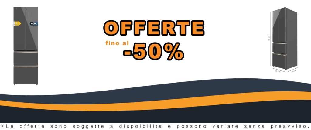 Frigorifero Congelatore 4 Porte Bolero CoolMarket Combi 400L Vetro Grigio Amazon