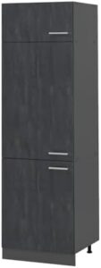 Armadio frigorifero Vicco Livinity R-line, 60 cm, nero/antracite.