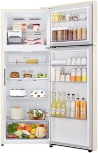 Frigorifero LG GTBV44SEBKD doppia porta 70cm, classe E, 461l, connettività Wi-Fi.