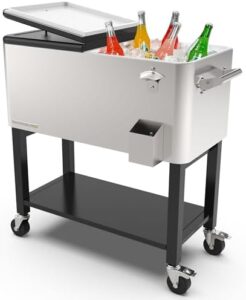 Raffreddatore da giardino Permasteel Frigo Portatile, 75 litri, vaschetta rimovibile