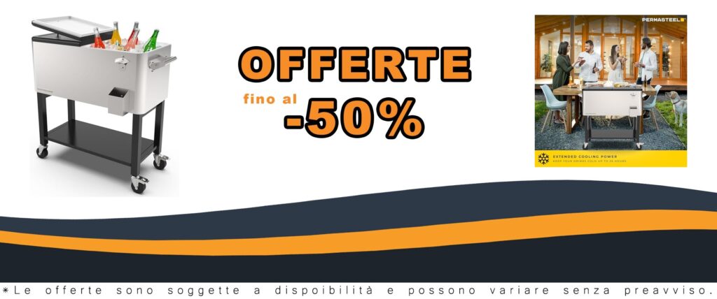 Acquista il Permasteel Frigo Portatile con Vaschetta Rimovibile 75 Litri per Giardino Esterno