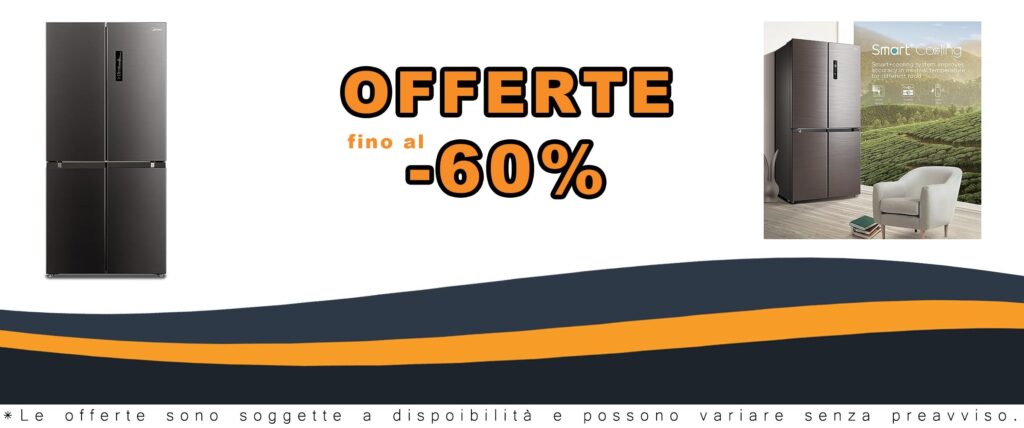Midea MDRF632FIE28 Frigorifero Multi Porta con Congelatore Inverter NoFrost 305L 169L 177,5 cm