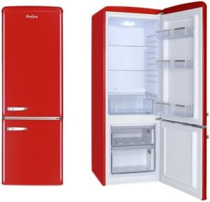 Frigorifero congelatore Amica KGCR 384 150 R, retro rosso peperoncino.