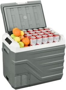 Frigo portatile Alpicool 44L, elettrico 12V-24V DC, 100-240V AC, ideale per auto, campeggio e viaggi.