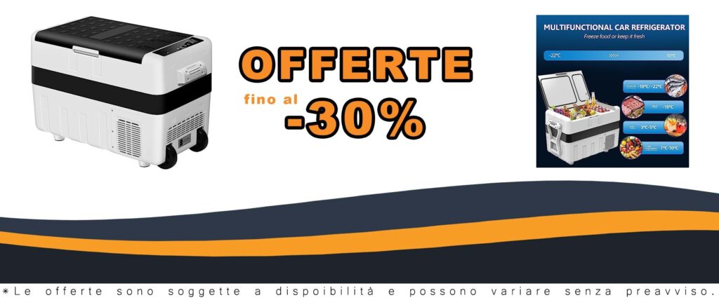 Frigorifero Portatile Woltu 40L Compressore Congelatore Auto Barca Camper 12/24V 100-240V