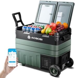 Frigo portatile 40L AAOBOSI, doppia zona -20 a 20°C, 12/24V AC/DC.