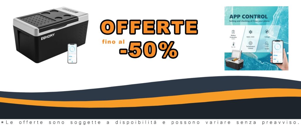 Frigorifero Portatile da 12/24 V CC EUHOMY 18L Compresso 110-240V AC Congelatore Auto Campeggio