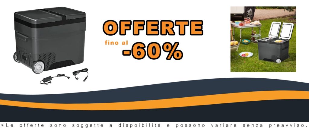 Frigorifero Portatile da 45L con Compressore Elettrico per Auto e Camion 12/24V DC e 110/240V AC