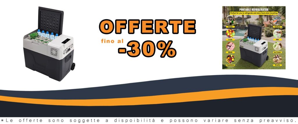 Mini Frigorifero Portatile per Auto 50L con Schermo LCD Digitale e Congelatore da -20 a 20 Gradi C per Auto e Camper