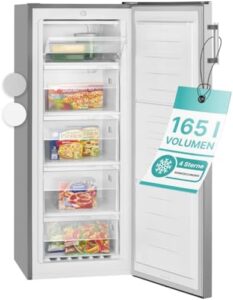 Bomann GS 7317 frigorifero inox, 153 litri, apertura porta intercambiabile.
