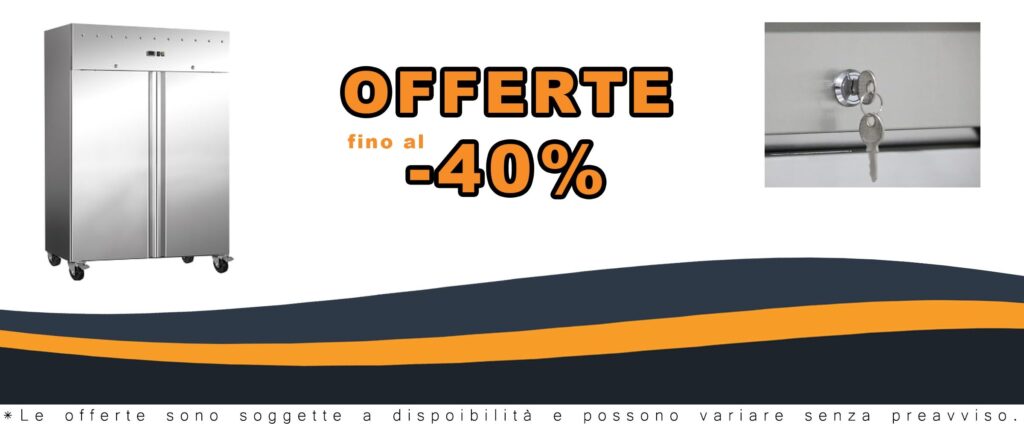 Armadio refrigerato 2 ante 1400L con illuminazione a LED per magazzino o locale di lavoro
