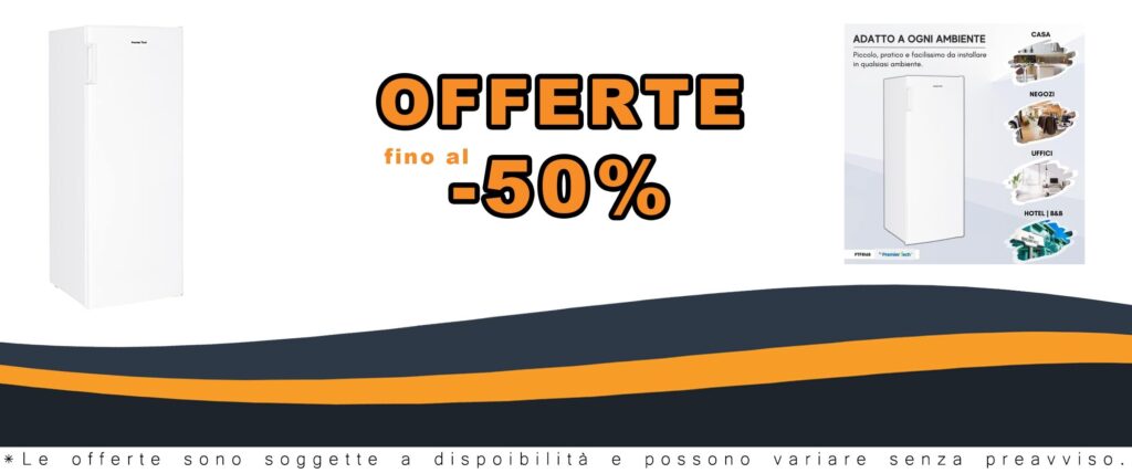 Congelatore Verticale PremierTech 160 Litri con 3 Cassetti e 2 Sportelli per Risparmio Energetico in Casa