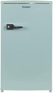 Kooper frigorifero vintage monoporta 100L, colore verde acqua.