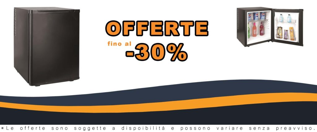 Frigo Minibar Professionale per Hotel 30 Lt A+ Vama Nero per Spazi Pochi