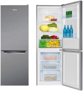 Frigorifero congelatore Amica KGCL 386 160 E effetto acciaio INOX.