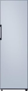 Frigorifero Samsung Bespoke RR39A746348 blu satinato, 185 cm, 387 litri. Space Max, All-Around Cooling, Metal Cooling, No Frost+.