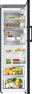 Frigorifero Samsung Bespoke RR39A746348 blu satinato, 185 cm, 387 litri. Space Max, All-Around Cooling, Metal Cooling, No Frost+.